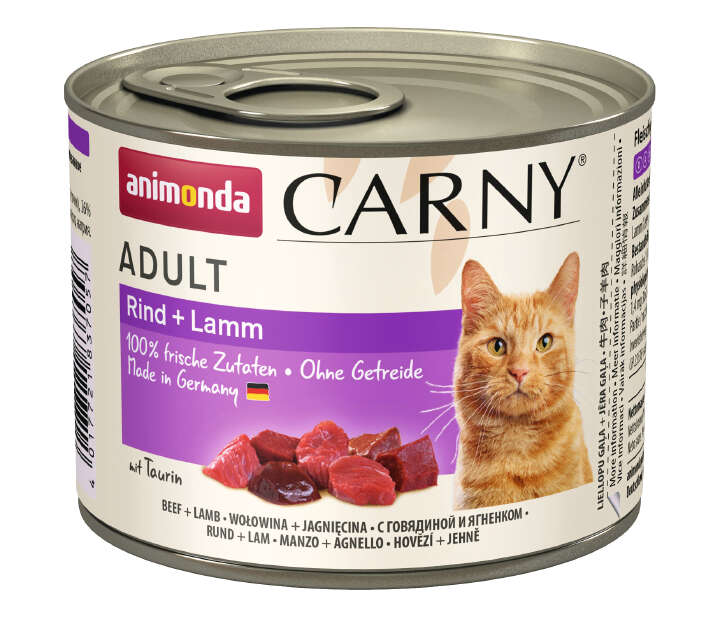animonda Katzen-Nassfutter Carny Adult Rind + Lamm